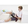 French Toast Boys' Adjustable Waist Flat Front Chino Bermuda Shorts with Stretch (Standard & Husky), Grey, 5 view 3