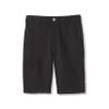 French Toast boys Flat Front Stretch Twill Shorts with Adjustable Waist in Standard and Extended Kids Sizes Black, 20 Husky view 1