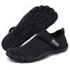 Racqua Mens Womens Water Shoes Quick Dry Barefoot Lightweight Shoes Fishing Swim Pool Beach Aqua Shoes Surfing Diving Hiking Sport Shoes Black 12 Women/11 Men view 1