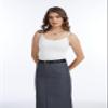 Air Curvey 4 Pack Camisole Tops for Women Basic Undershirt Tanks Adjustable Spaghetti Straps Camis Seamless Soft Layering Top Black Black White White M view 3