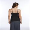 Air Curvey 4 Pack Camisole Tops for Women Basic Undershirt Tanks Adjustable Spaghetti Straps Camis Seamless Soft Layering Top Black Black White White M view 4