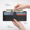 Mens Short Wallet Peru Flag Bifold Leather Wallets Purse Minimalist Card Holders Coin Purses view 4