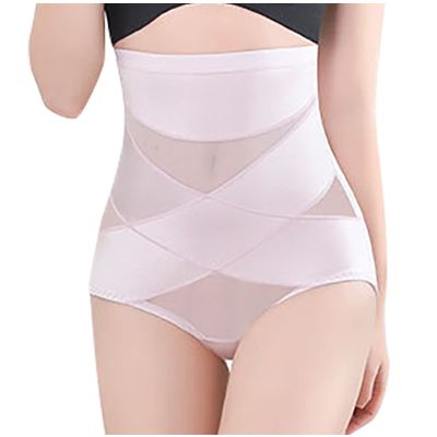 tuduoms Women's Shapewear Slimmer Body Shaper Waist Trainer Double Tummy Control Compression Butt Lifter Panties Girdle Purple