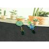 Women Green Butterfly Earrings Clips Cosplay Props Decoration Accessories for Stone Ocean Jolyne Cujoh Kujo (Short version, Earrings) view 3