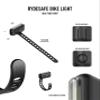 RydeSafe Bike Light - Head Tube Front - Black view 3