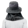 3 Pack Mens Outdoor Wide Brim Fishing Hat,UPF 50+ Sun Protection Cap with Face Neck Flap for Hiking & Garden (3 Pack-Dark Grey) view 3