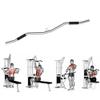 MNNM LAT Pull Down Bar, V-Shape Press Down Bar, Pulley Cable Machine Attachments, with Non-Slip Handle, Stainless Steel, Silver (Size : 120cm) view 1