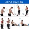 MNNM LAT Pull Down Bar, V-Shape Press Down Bar, Pulley Cable Machine Attachments, with Non-Slip Handle, Stainless Steel, Silver (Size : 120cm) view 2