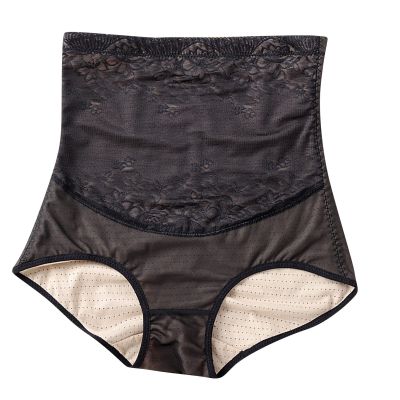 Shapewear Briefs Womens Seamless Lace Panties High Waist Trainer Tummy Control Body Shaper Underwear Slimming Corset Black