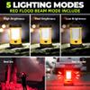 Camping Lantern 3000LM, LED Lanterns for Power Outages with 4400mAh Phone Charger, Impact-Resistant Rechargeable Lantern, 5 Light Modes Waterproof Lantern for Hurricane Emergency(Orange) view 3
