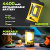 Camping Lantern 3000LM, LED Lanterns for Power Outages with 4400mAh Phone Charger, Impact-Resistant Rechargeable Lantern, 5 Light Modes Waterproof Lantern for Hurricane Emergency(Orange) view 4