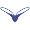 Fldy Men's Stretch G-String Thongs Micro Pouch Bugle Enhancing Pants Tanga Knickers Underwear Blue X-Large view 1