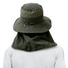 3 Pack Mens Outdoor Wide Brim Fishing Hat,UPF 50+ Sun Protection Cap with Face Neck Flap for Hiking & Garden view 3
