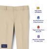 French Toast Girls Adjustable Waist Stretch Twill Skinny Pant (Standard & Plus), Khaki, 10 view 4