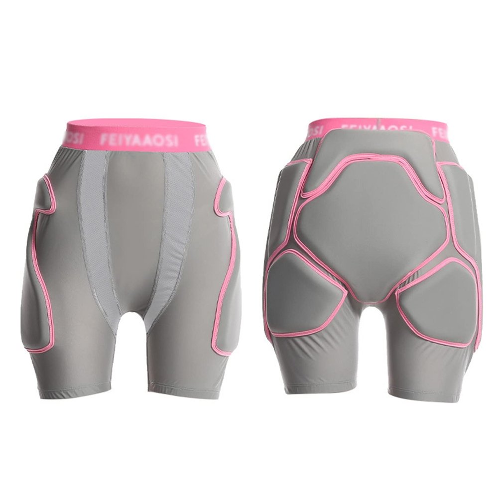 Q-FFL Women Hip Protector Short Pants, EVA 3D Padded Shorts, Tailbone Hip Butt Pad for Inline Skating, Skateboarding (Size : Small)