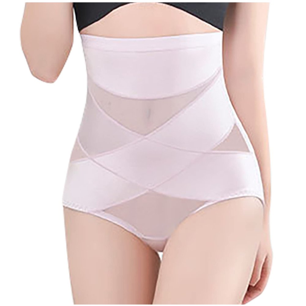 tuduoms Women's Shapewear Slimmer Body Shaper Waist Trainer Double Tummy Control Compression Butt Lifter Panties Girdle Purple