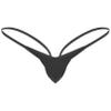 Fldy Men's Stretch G-string Thongs Micro Pouch Bugle Enhancing Pants Tanga Knickers Underwear Black XX-Large view 1