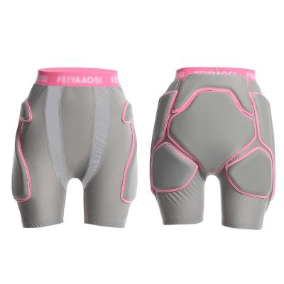 Q-FFL Women Hip Protector Short Pants, EVA 3D Padded Shorts, Tailbone Hip Butt Pad for Inline Skating, Skateboarding (Size : Large)