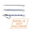 kkekos Fishing Saltwater Jig Fast Jigging Heavy Jig Speed Jigging Lures Vertical Jigging Artificial Lures for Bluefin Tuna 500g to 1000g (Sliver,26Oz 750g) view 3