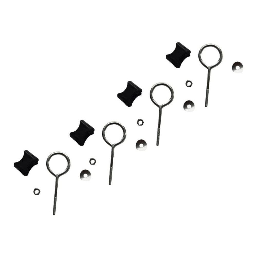 LIOOBO Trampoline Parts 4 Pack Removable Circle Screws Nuts Professional Trampoline Fixing Tools for Enclosure Frame