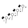 LIOOBO Trampoline Parts 4 Pack Removable Circle Screws Nuts Professional Trampoline Fixing Tools for Enclosure Frame view 1