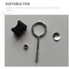LIOOBO Trampoline Parts 4 Pack Removable Circle Screws Nuts Professional Trampoline Fixing Tools for Enclosure Frame view 4