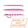 kkekos Fishing Saltwater Jig Fast Jigging Heavy Jig Speed Jigging Lures Vertical Jigging Artificial Lures for Bluefin Tuna 500g to 1000g (Pink,26Oz 750g) view 3