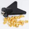 Wobe 200 Pcs 1/4" Stainless Steel Track & Cross Country Spikes with Spike Wrench, Shoe Replacement Spikes for Sprinting, Sports & Running Shoes (Gold, 1/4 Inch) view 3
