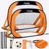 porayhut 4FT Pop Up Kids Soccer Goal and Ball Sets Portable Soccer Net for Training Easy Assembly with Compact Carrying Bag Gift Idea for Toddlers with Pump and 8 Stakes view 1