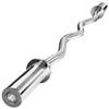 Elevens EZ Bar Curl Barbell 4ft-22LB 330LBS Capacity Olympic Bearing Barbell (330LB-Sliver), 47 inches (A-YD04001) view 1