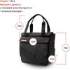 GEAU SPORT Stance Tennis Tote Bag for Women to Hold 2 Tennis Rackets, Pickleball Paddles, Balls, Laptop, and Other Accessories, Black view 2