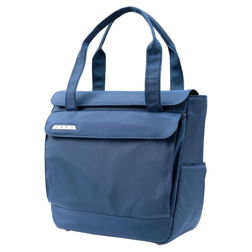 GEAU SPORT Stance Tennis Tote Bag for Women to Hold 2 Tennis Rackets, Pickleball Paddles, Balls, and Other Accessories, Sapphire Blue