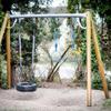 7 Colorful Ninja Ring Fitness Gymnastic Ring Outdoor Backyard Playground Training Equipment Play Set, Funny Jungle Gym Fist Hanging Swing Monkey Bars Ninja Warrior Obstacle Course Trapeze Accessories view 4