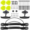 Kayak Carry Handles Kit with Front Pull T-Handles & Scupper Plugs - 4 PCs Each, Kayak Pad Eyes with Tir-Grip Rivets - Deck Rigging Accessory view 1