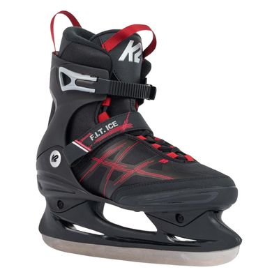 K2 F.I.T. Ice Mens Ice Skates 2022 - Black/Red / 10.5