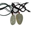 2.3" China Certified Nature Hetian Nephrite Jade Lucky Kidney Bean and Blessing Buddha Necklace Pendant 2379 view 1