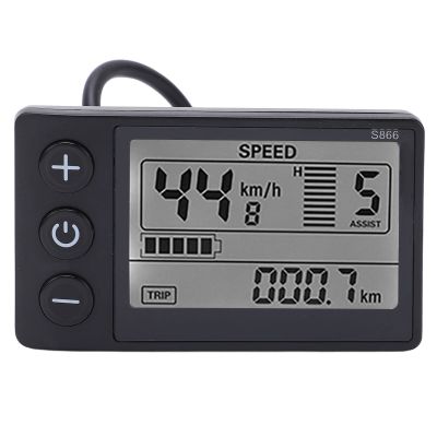 VGEBY Electric S866 LCD Display Meter 24V-48V Control Panel with Plug Brushless Motor Speed Controller Kit LCD Display