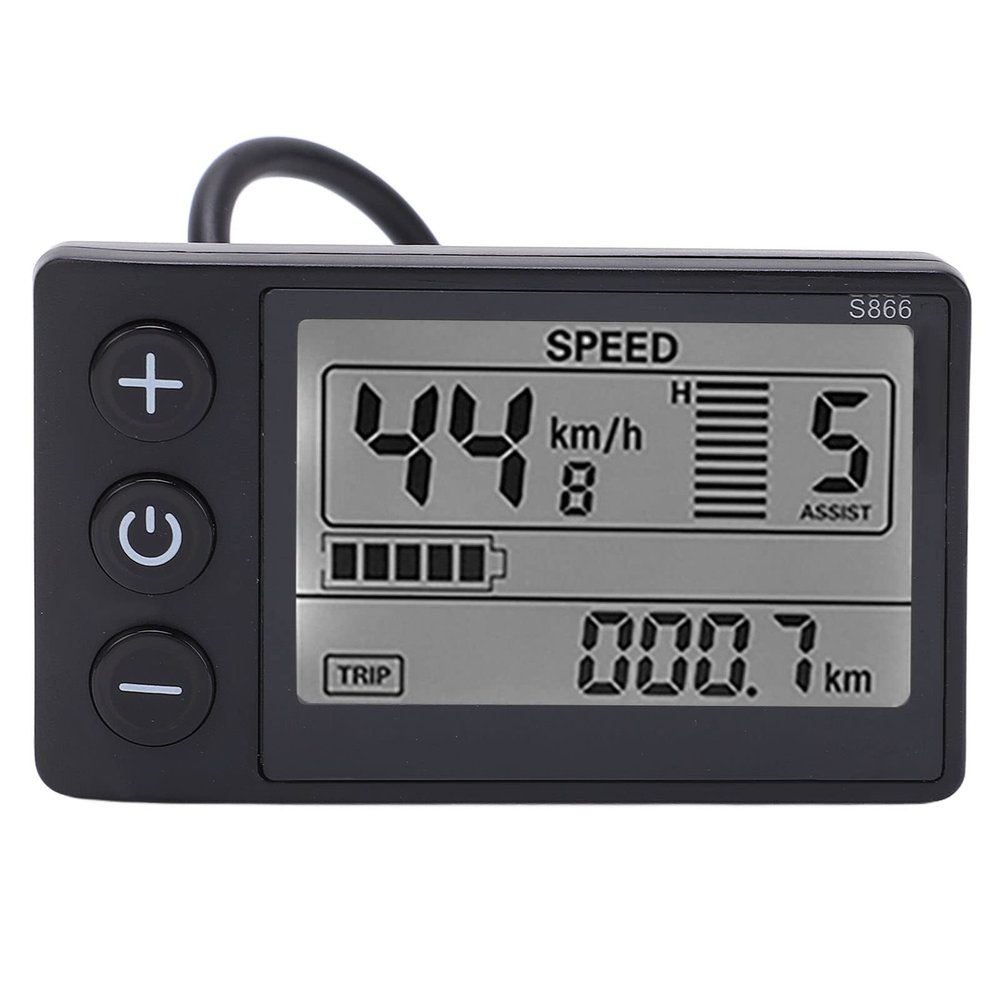 VGEBY Electric S866 LCD Display Meter 24V-48V Control Panel with Plug Brushless Motor Speed Controller Kit LCD Display
