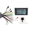 VGEBY Motor Brushless Controller Kit, 36/48V 500/750W Electric Scooter Brushless Motor Controller LCD Panel Kit with 9 Mosfet LCDS900 Meter view 2