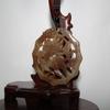 1.9" China Certified Nature Hetian Nephrite Jade Lucky Horse and Double Dragon Necklace Pendant 4804 view 3