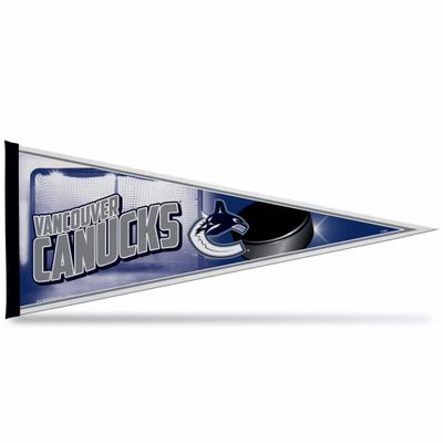 Vancouver Canucks Felt Pennant 12x30 Puck Design