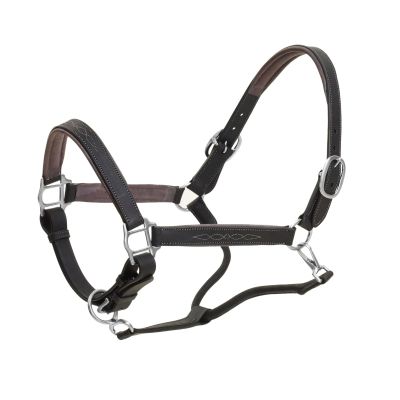 Ovation Richtan Luxury Black/Gray OS Padded Halter (471135BKGRYOS)