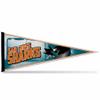 San Jose Sharks Felt Pennant 12x30 Puck Design view 1
