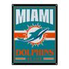 FOCO Miami Dolphins NFL Metal Tacker Wall Sign view 1