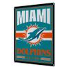 FOCO Miami Dolphins NFL Metal Tacker Wall Sign view 2