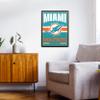 FOCO Miami Dolphins NFL Metal Tacker Wall Sign view 3