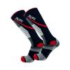 Pure Athlete Lifting Socks- Weightlifting Shin Guards, Deadlift Protector Compression Sock for Cross Training & Weightlift (Black/Red- 2 Pack, Medium) view 1