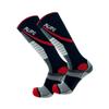 Pure Athlete Lifting Socks- Weightlifting Shin Guards, Deadlift Protector Compression Sock for Cross Training & Weightlift (Black/Red- 2 Pack, Small) view 1