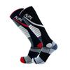 Pure Athlete Lifting Socks- Weightlifting Shin Guards, Deadlift Protector Compression Sock for Cross Training & Weightlift (Black/Grey + Black/Red- 2 Pack, Large) view 1