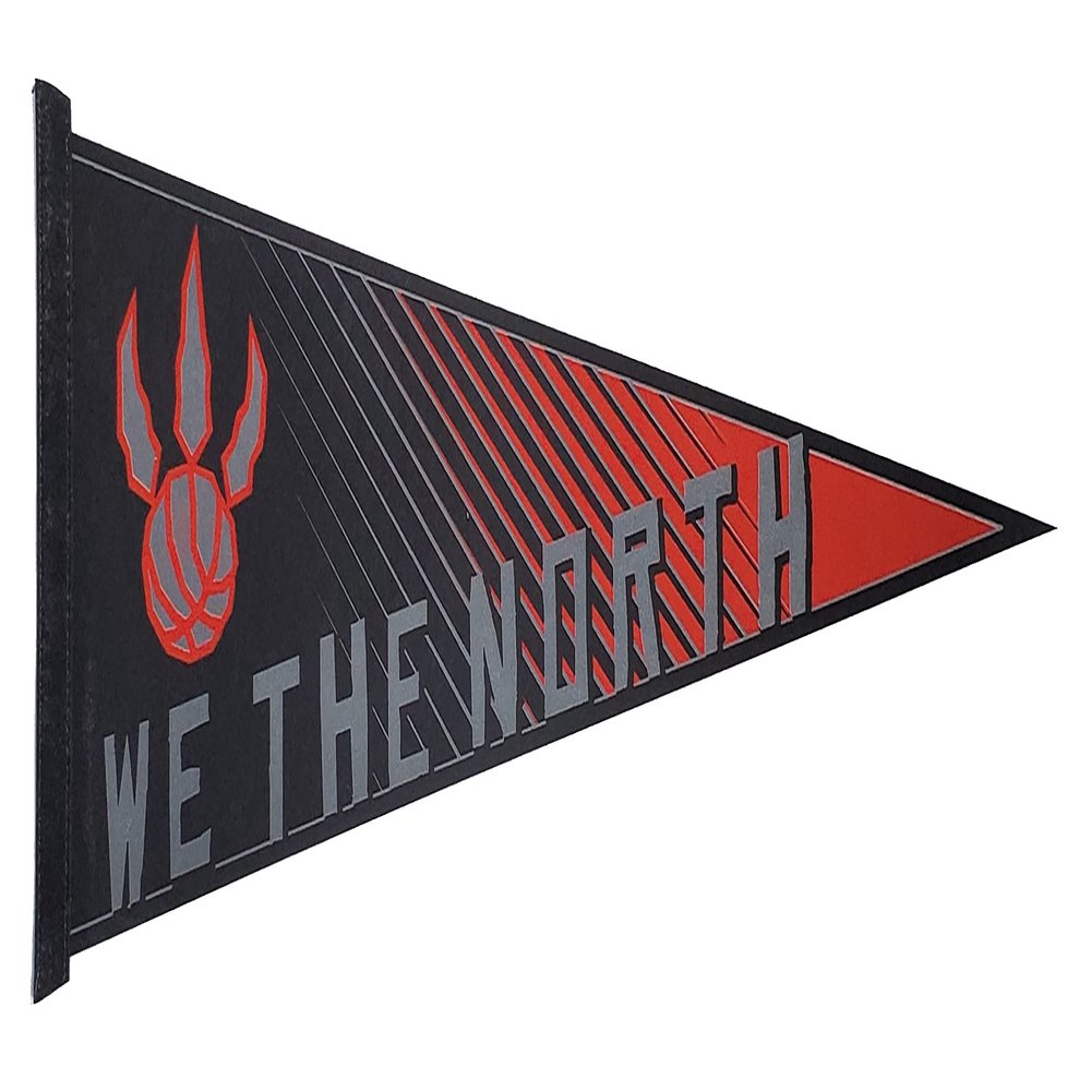 Toronto Raptors Pennant WE THE NORTH Felt 12x30 Inch